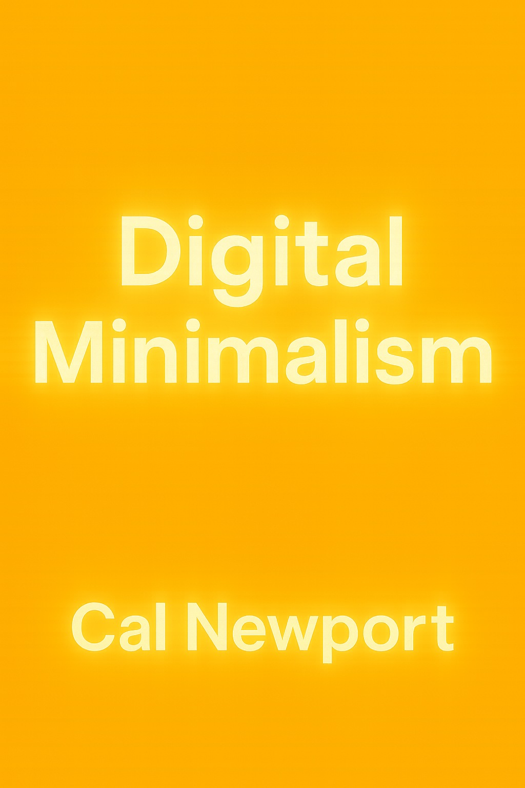 Digital Minimalism