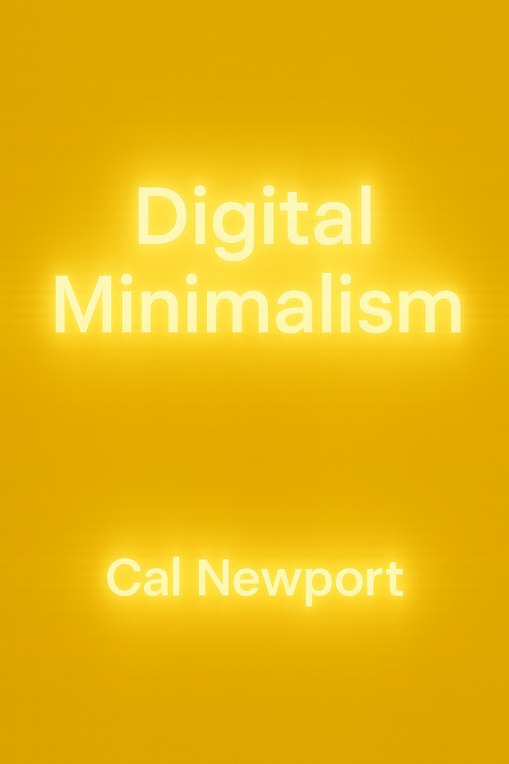 Digital Minimalism