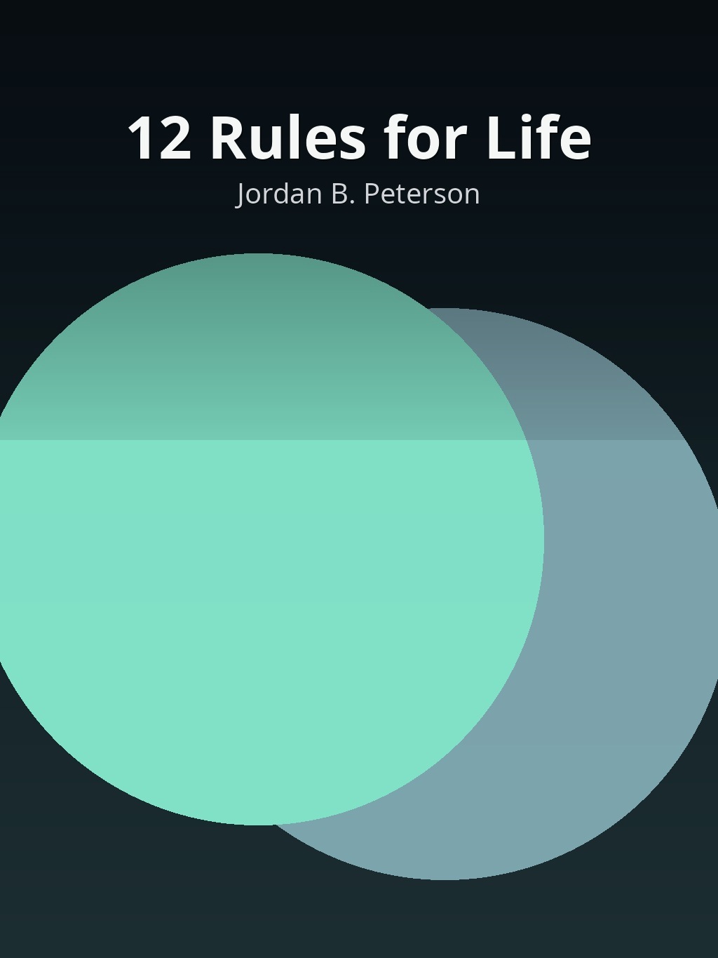 12 Rules for Life by Jordan B. Peterson book cover