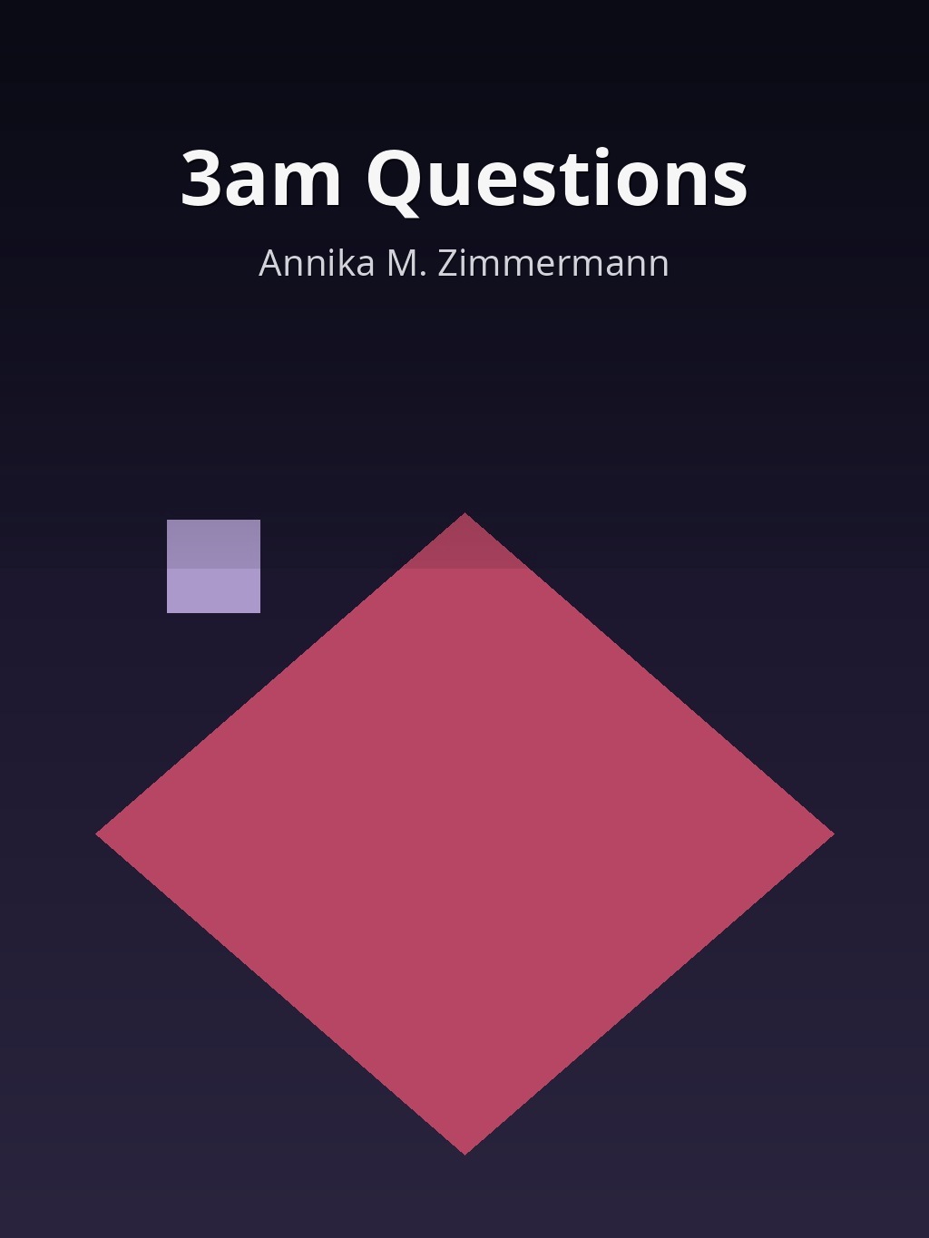 3am Questions by Annika M. Zimmermann book cover