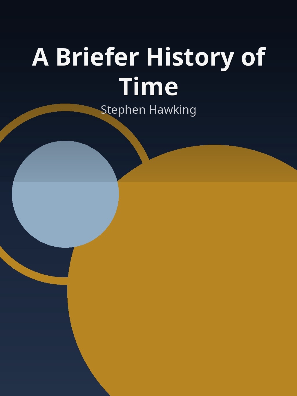 A Briefer History of Time by Stephen Hawking book cover