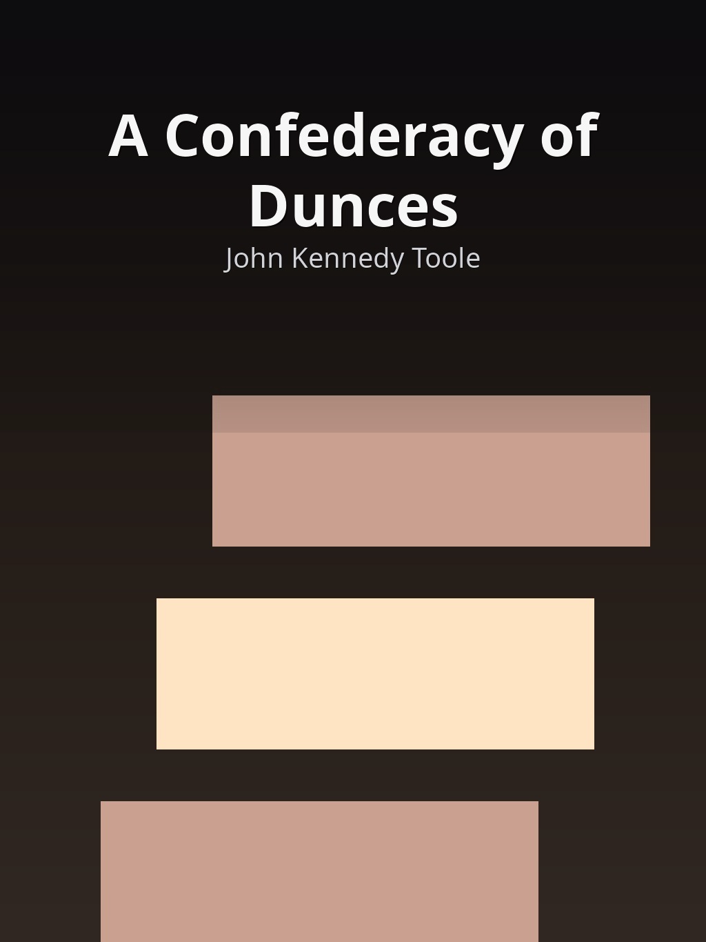 A Confederacy of Dunces by John Kennedy Toole book cover