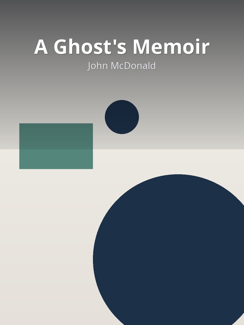 A Ghost's Memoir by John McDonald book cover