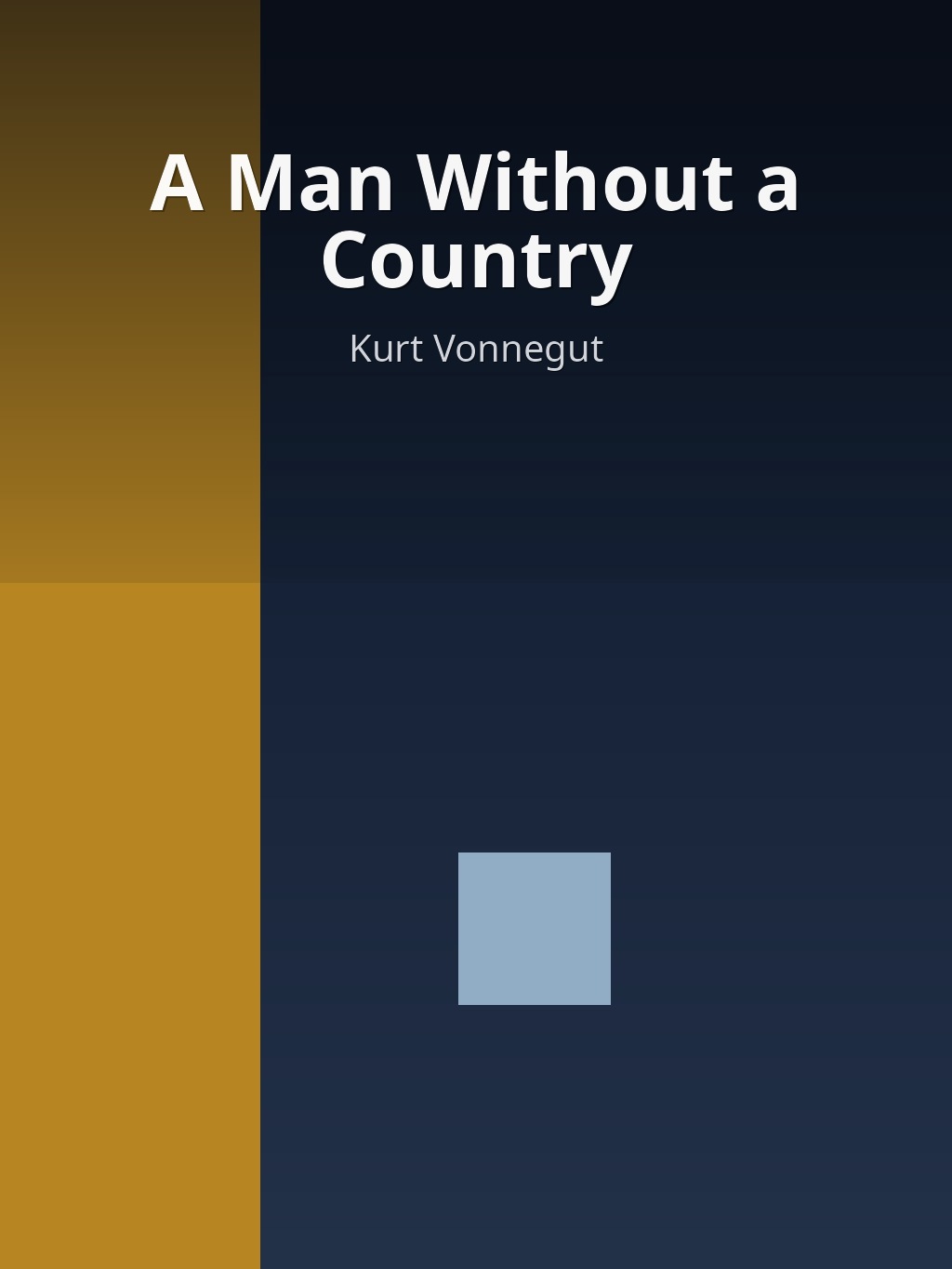 A Man Without a Country by Kurt Vonnegut book cover
