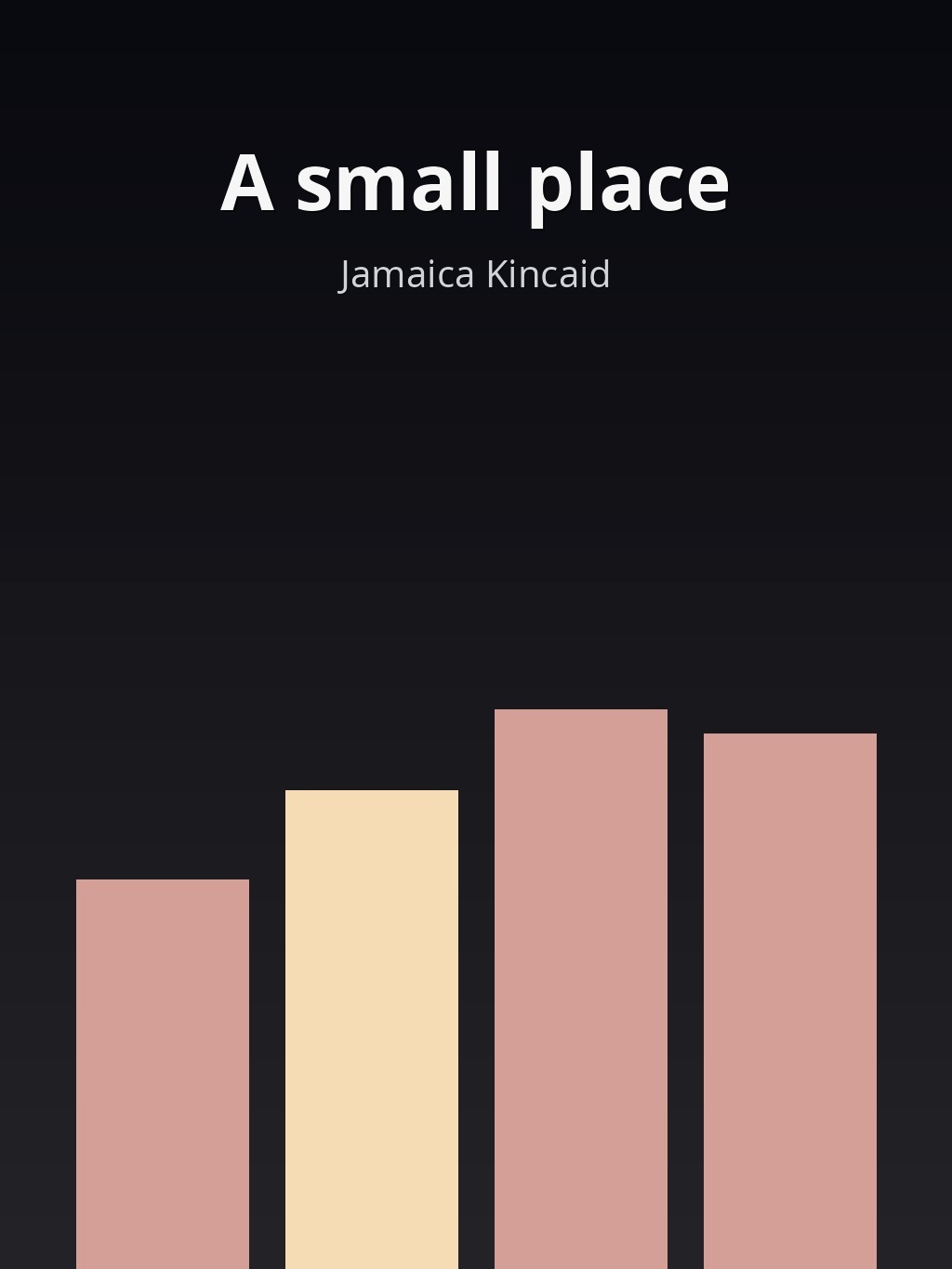 A small place by Jamaica Kincaid book cover