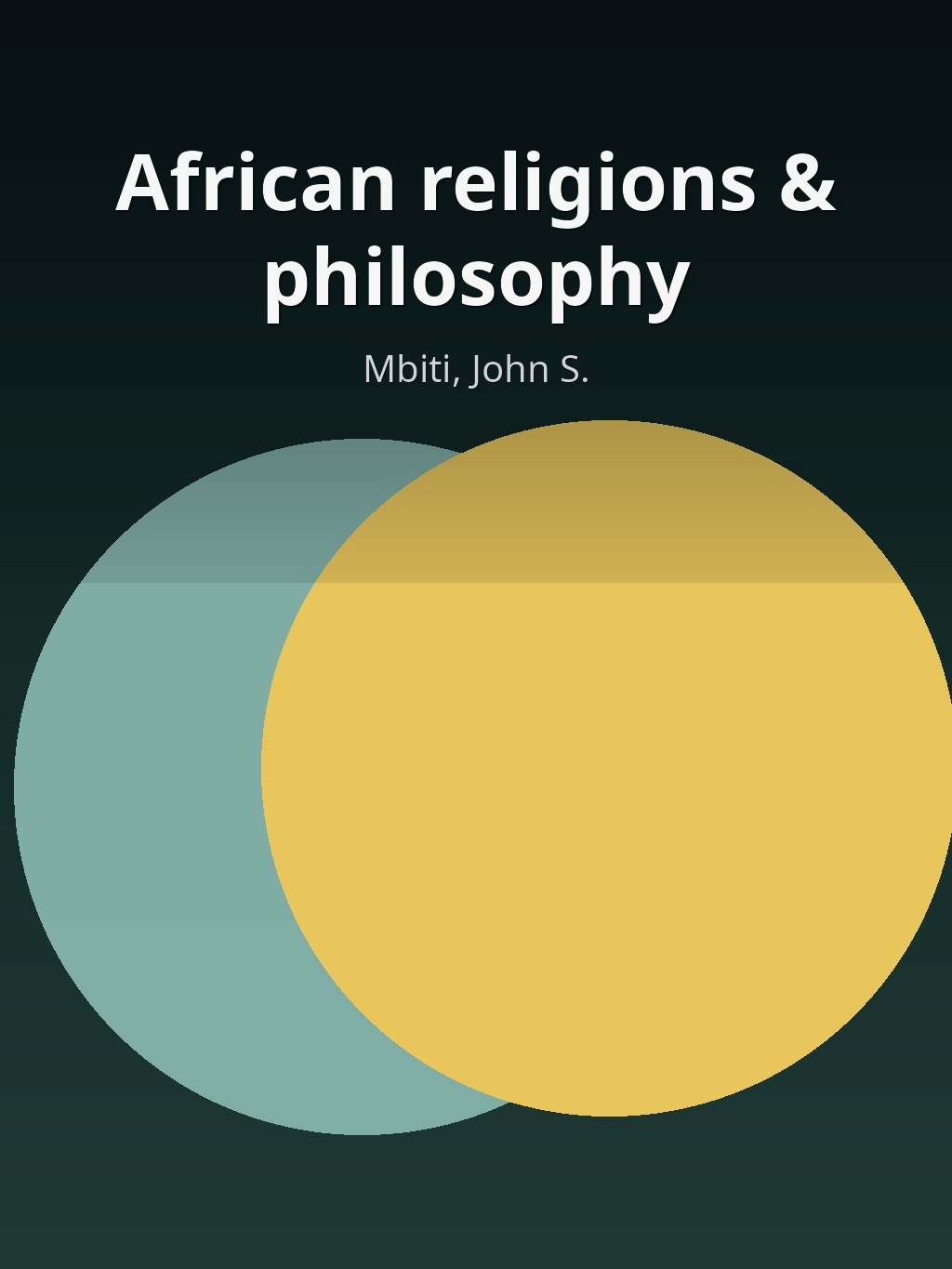 African religions & philosophy by Mbiti, John S. book cover