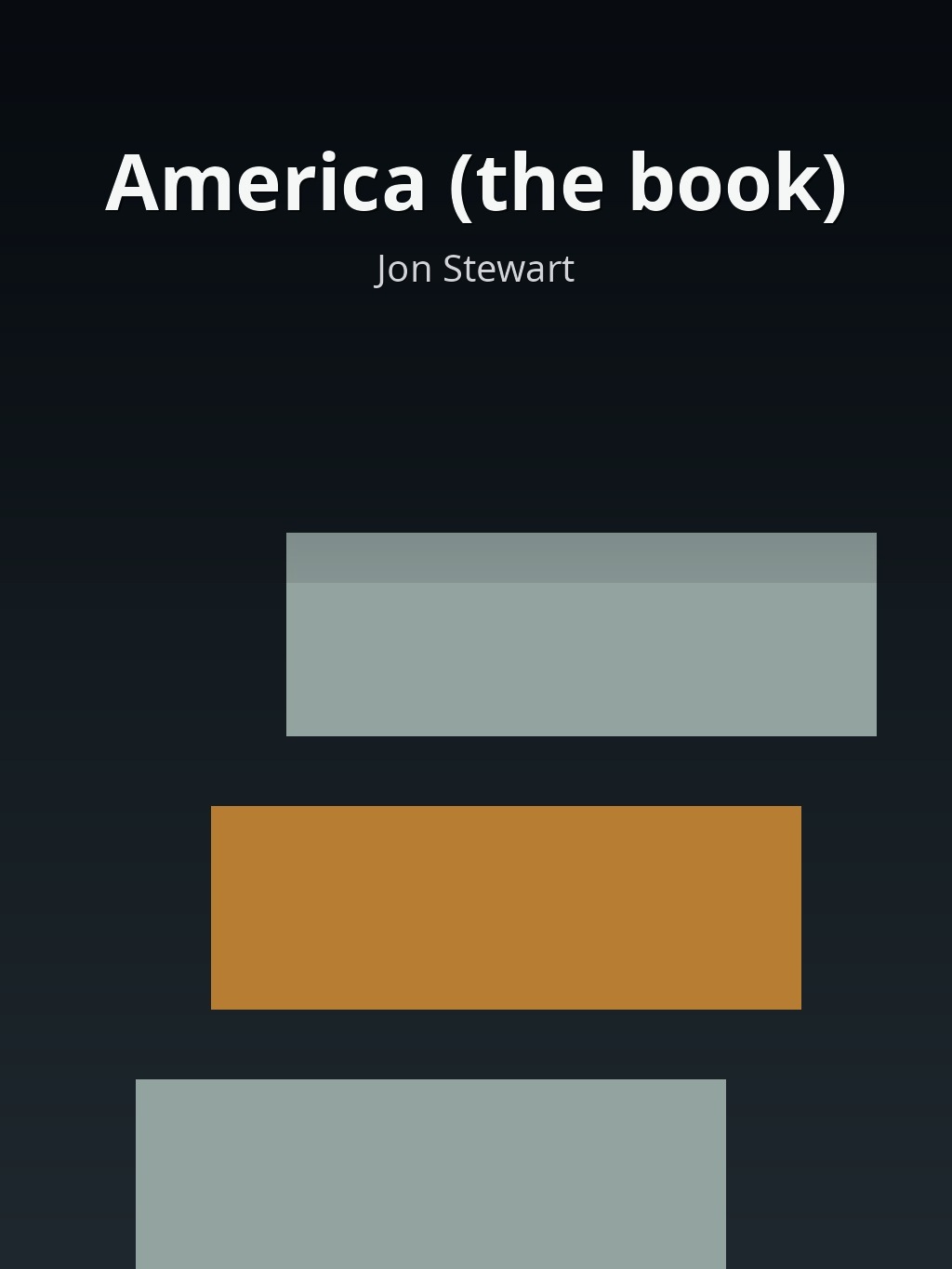 America (the book) by Jon Stewart book cover