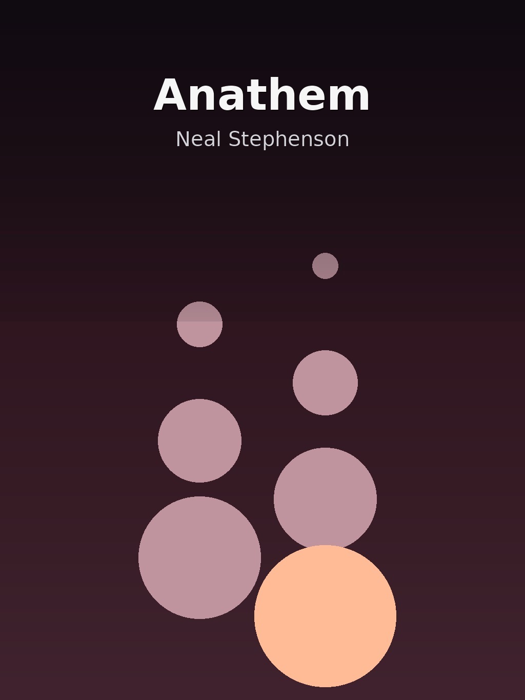Anathem by Neal Stephenson book cover