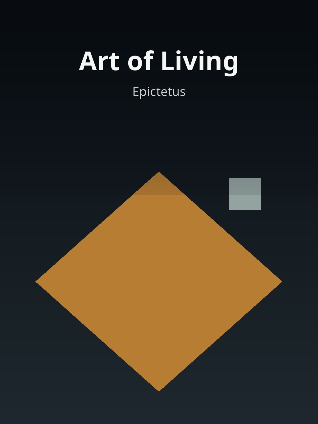 Art of Living by Epictetus book cover