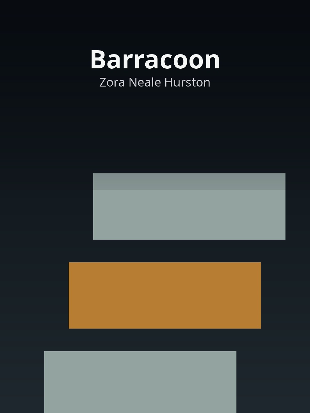 Barracoon by Zora Neale Hurston book cover