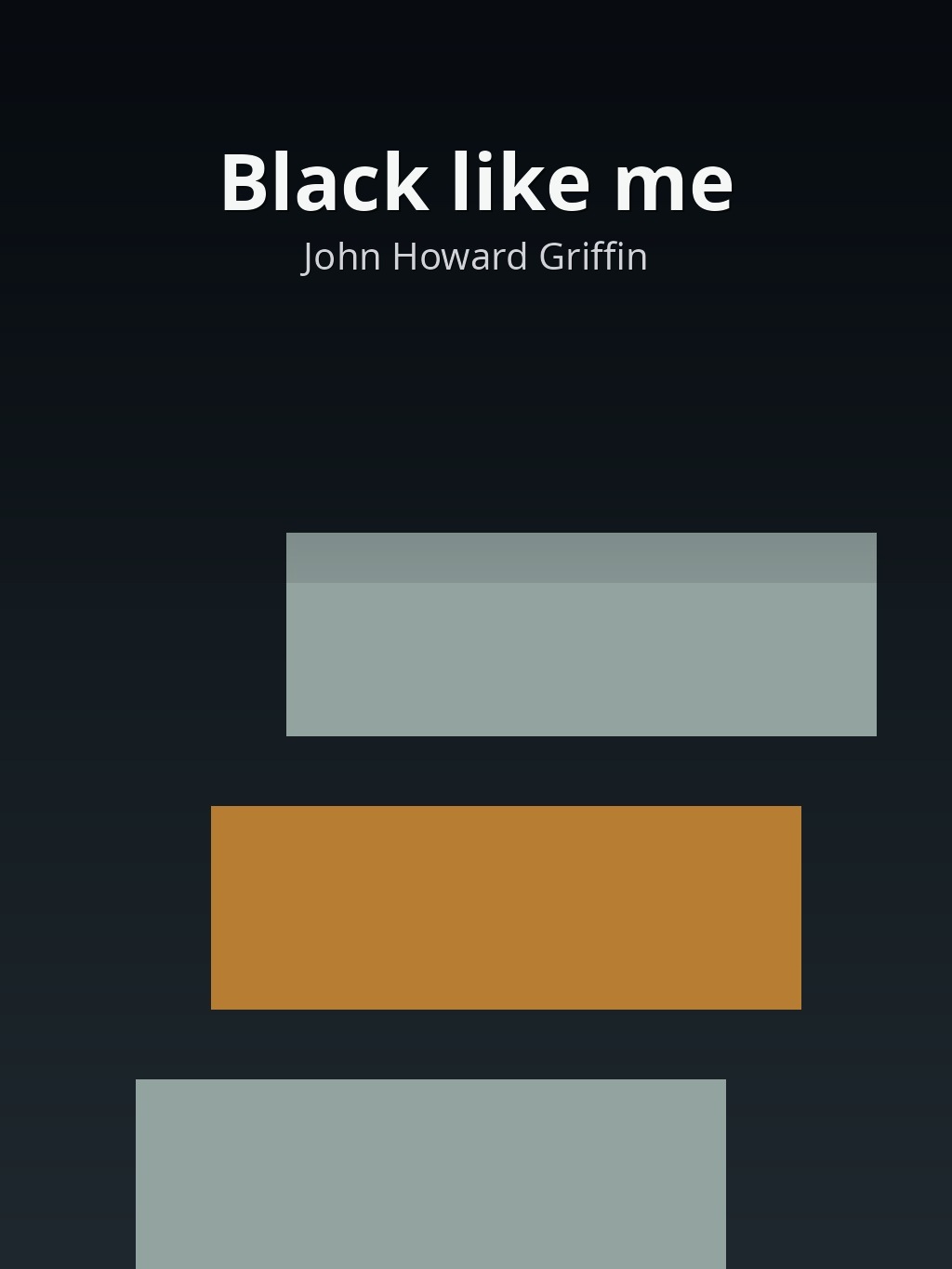 Black like me by John Howard Griffin book cover
