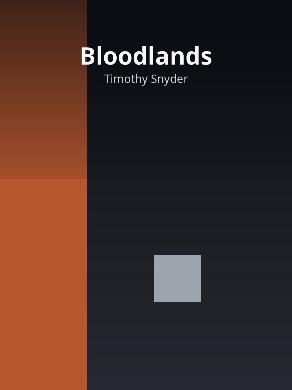 Bloodlands by Timothy Snyder book cover