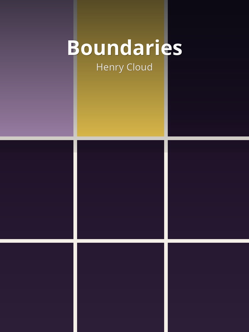 Boundaries by Henry Cloud book cover