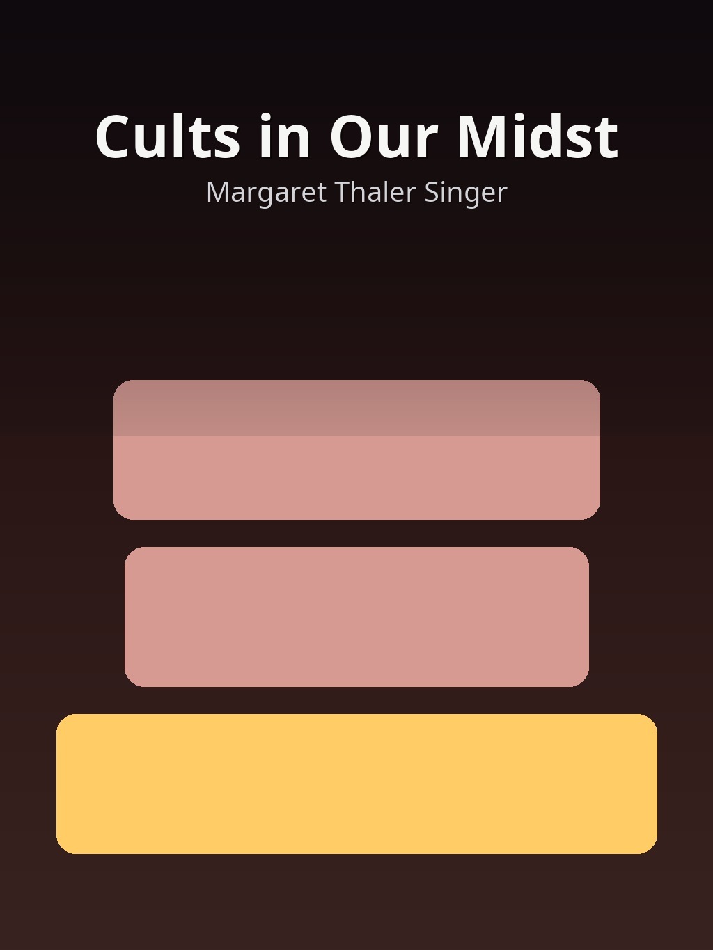 Cults in Our Midst by Margaret Thaler Singer book cover