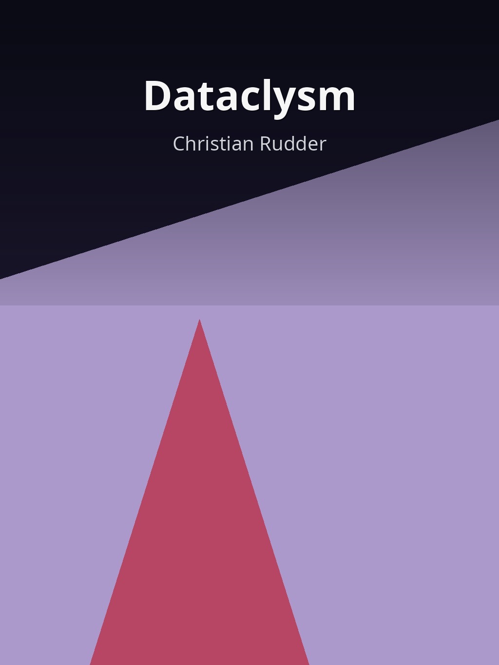 Dataclysm by Christian Rudder book cover