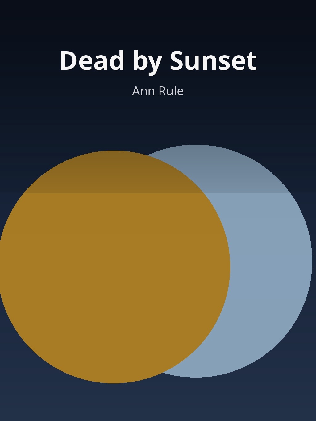 Dead by Sunset by Ann Rule book cover