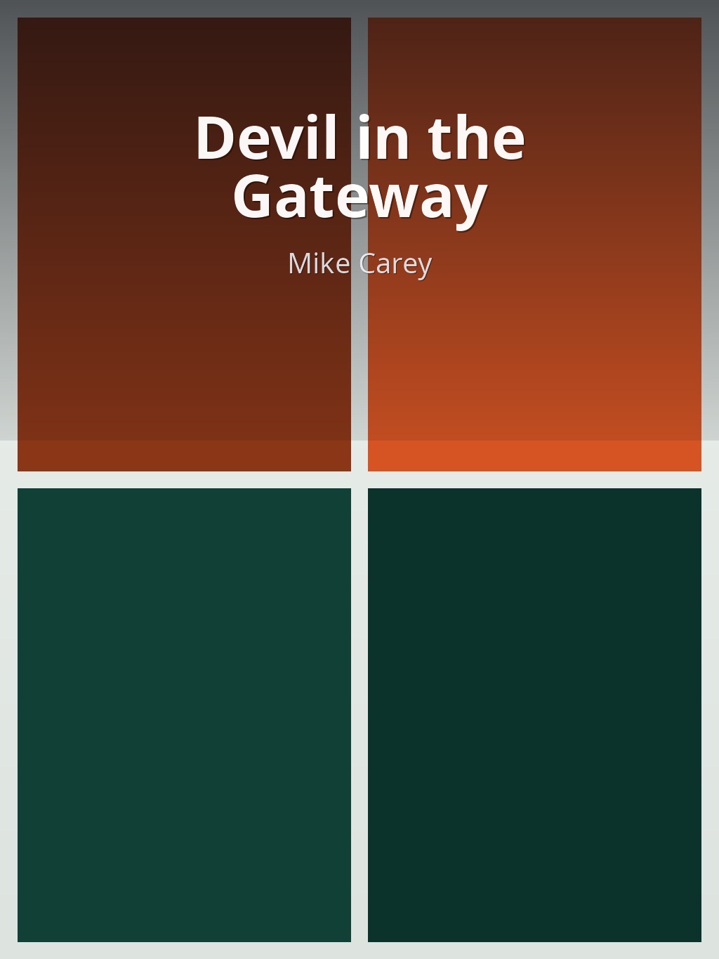 Devil in the Gateway by Mike Carey book cover