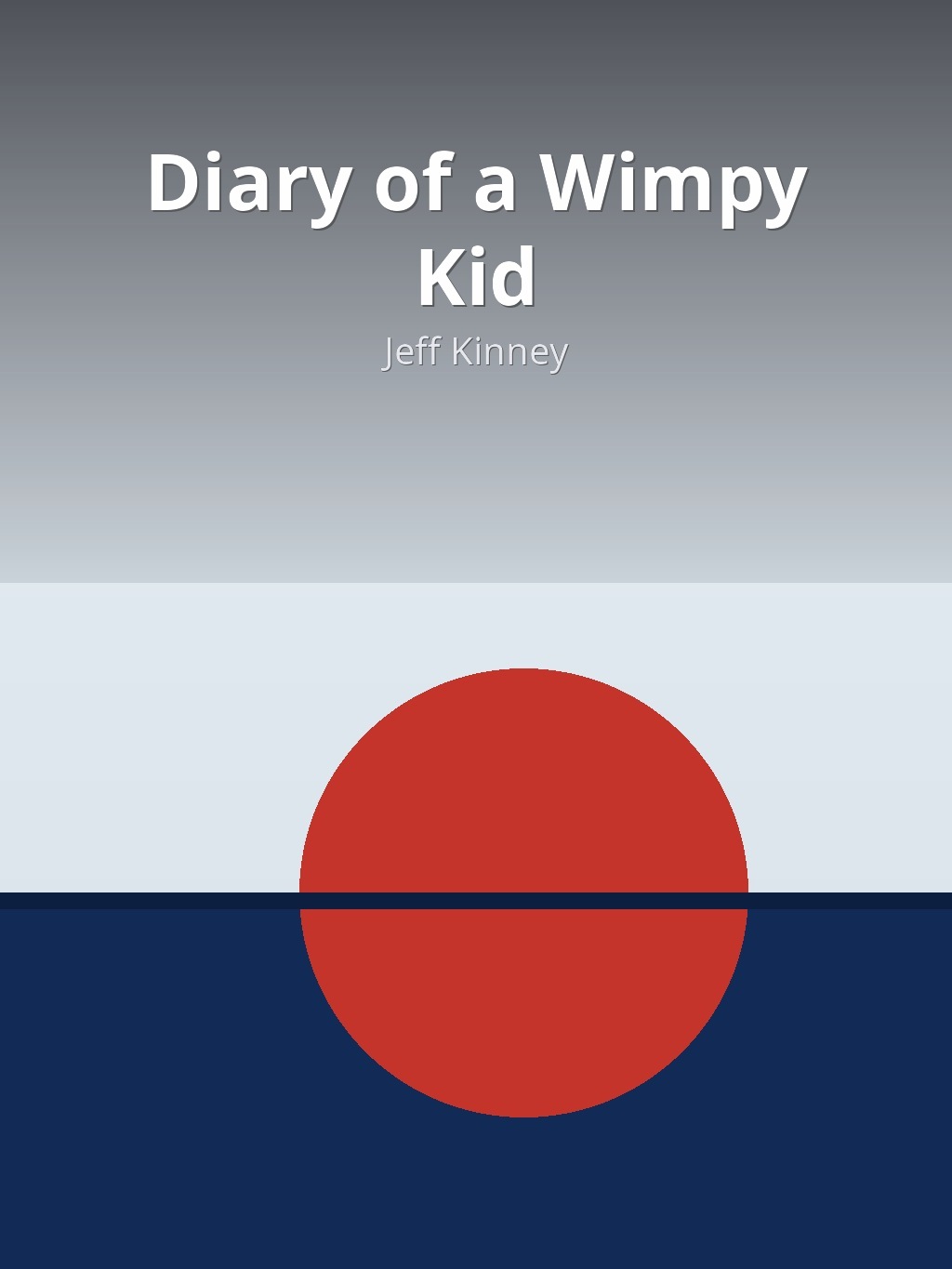 AI-generated book cover of Diary of a Wimpy Kid by Jeff Kinney