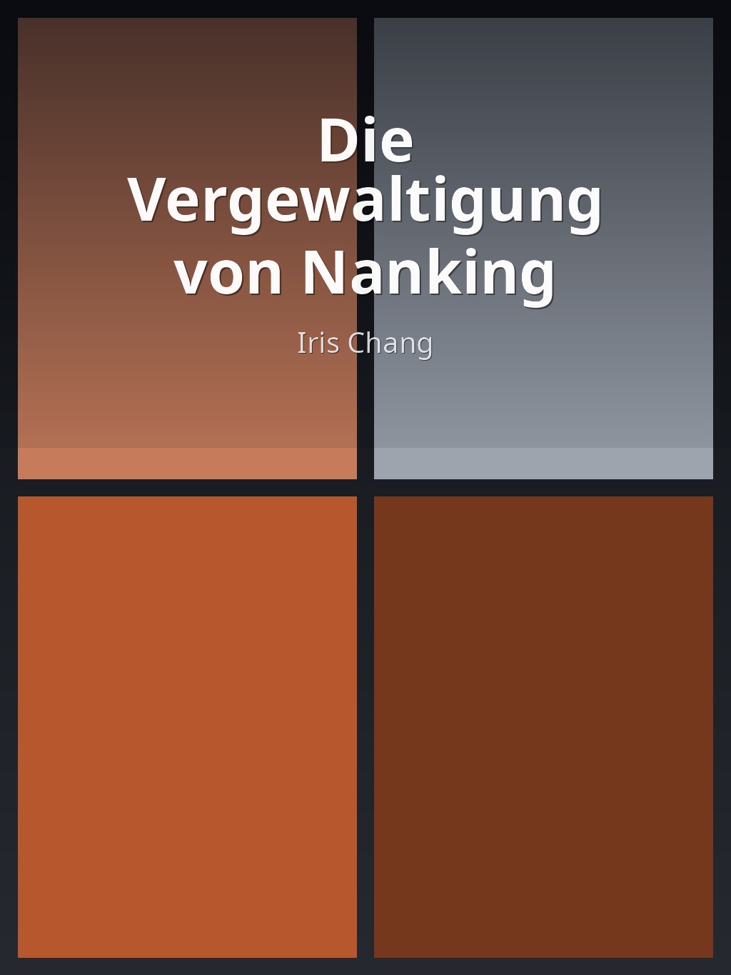 Die Vergewaltigung von Nanking by Iris Chang book cover