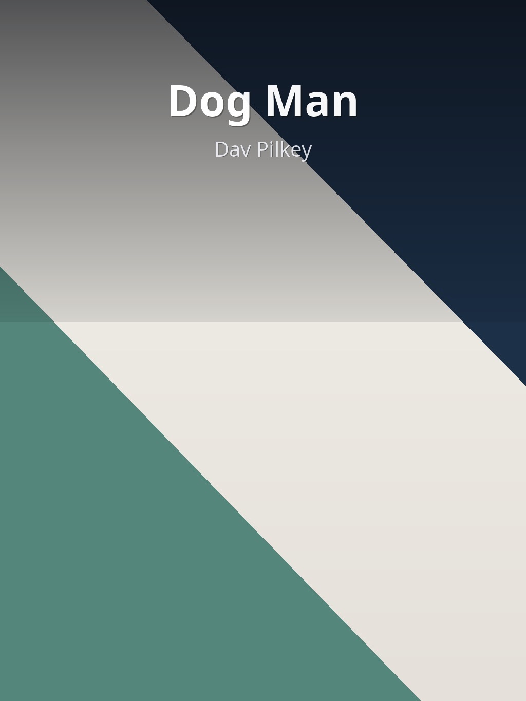 AI-generated book cover of Dog Man by Dav Pilkey