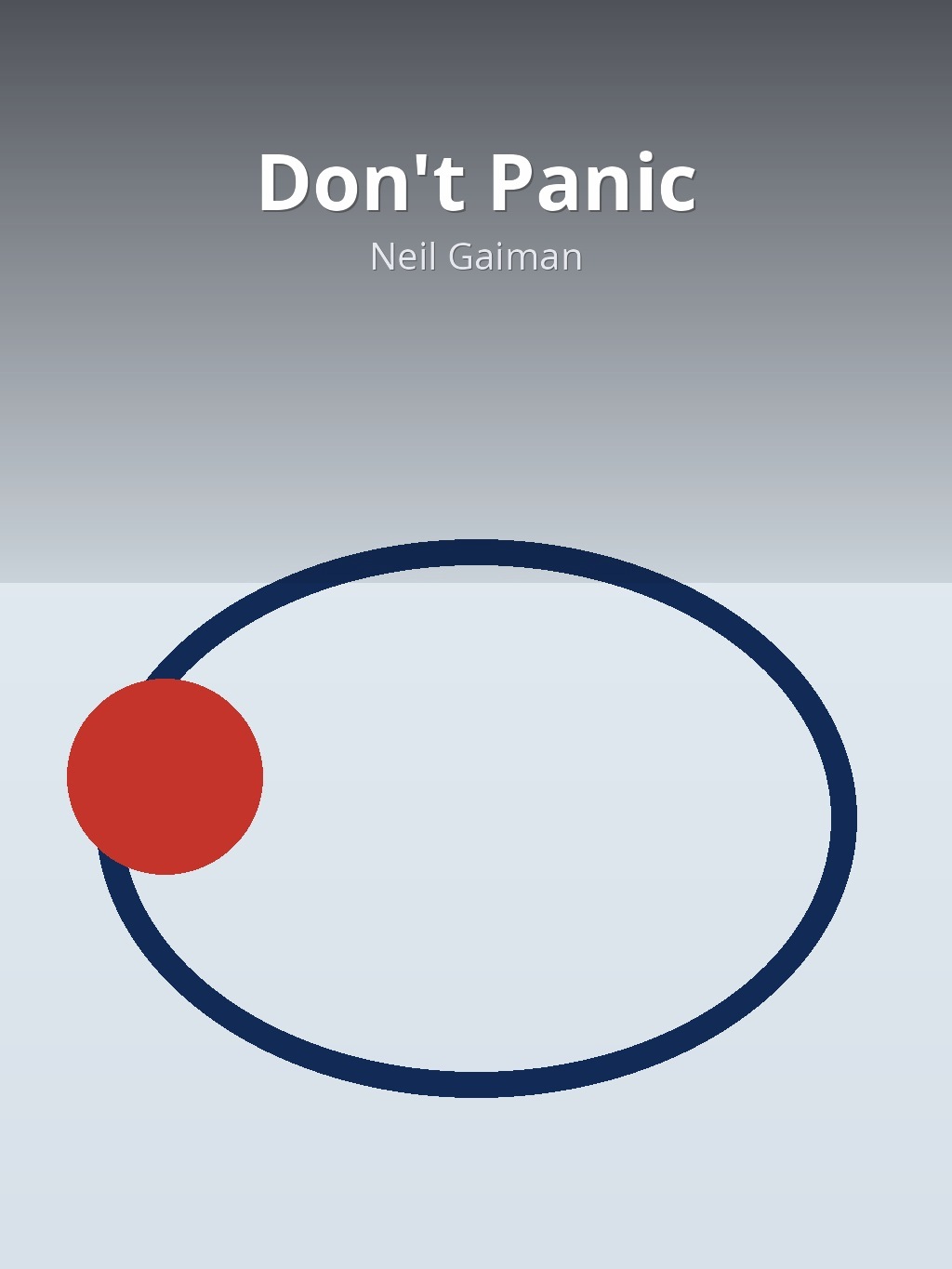 Don't Panic by Neil Gaiman book cover