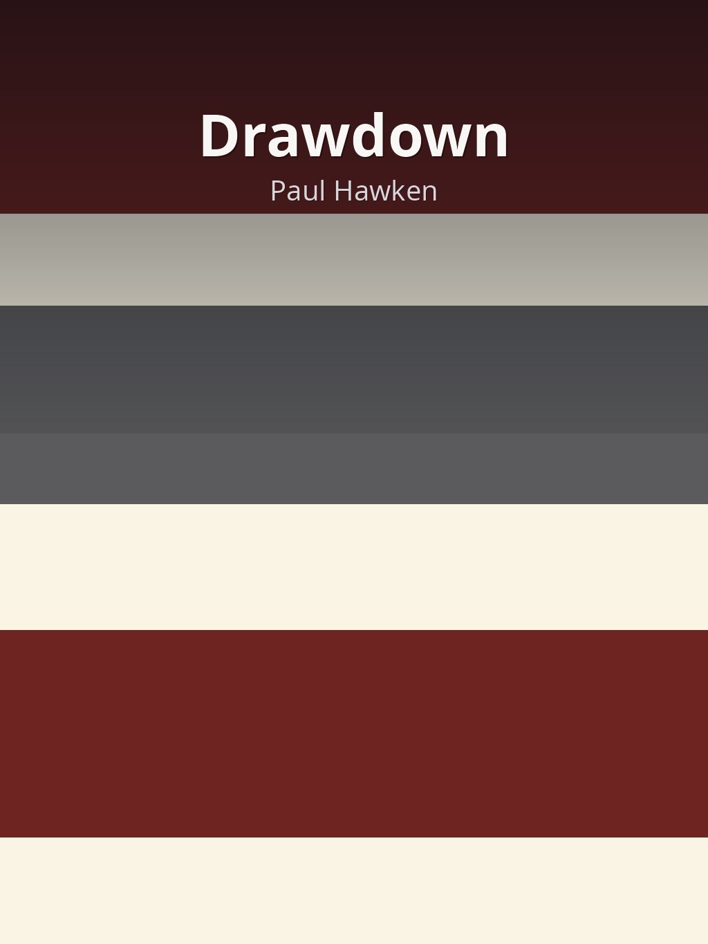 Drawdown by Paul Hawken book cover
