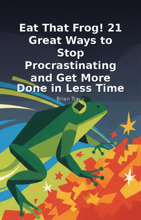 Eat That Frog! 21 Great Ways to Stop Procrastinating and Get More Done in Less Time by Brian Tracy book cover