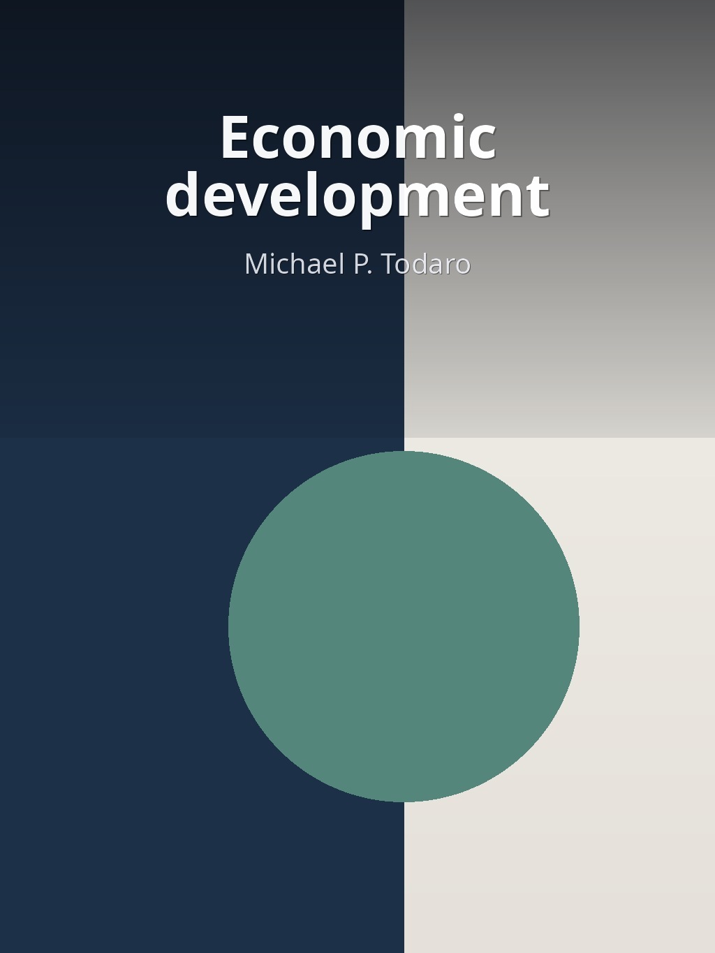 Economic development by Michael P. Todaro book cover