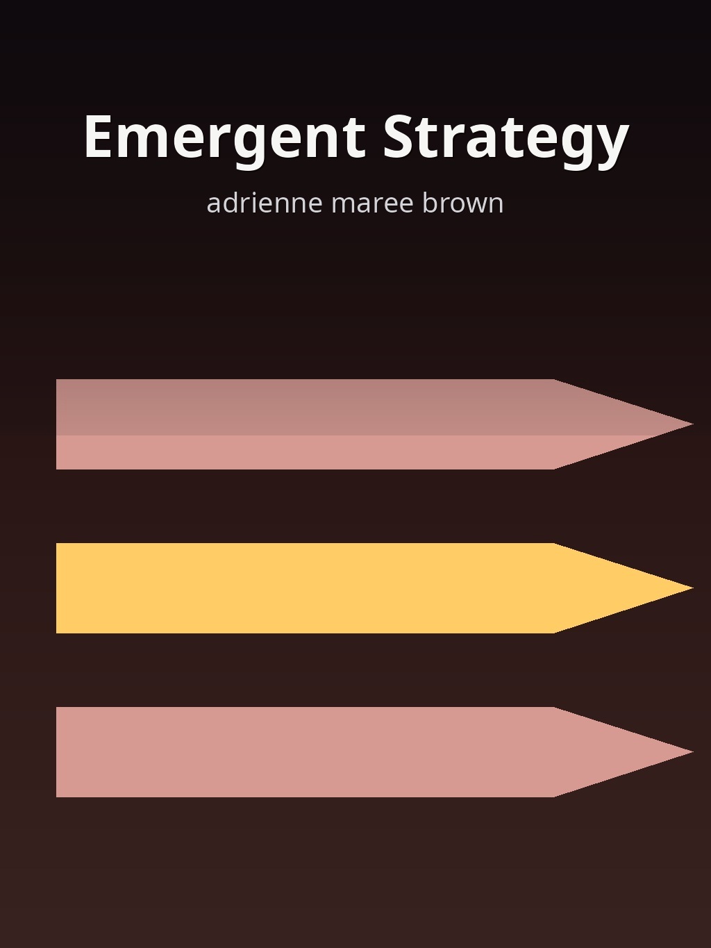 AI-generated book cover of Emergent Strategy by adrienne maree brown