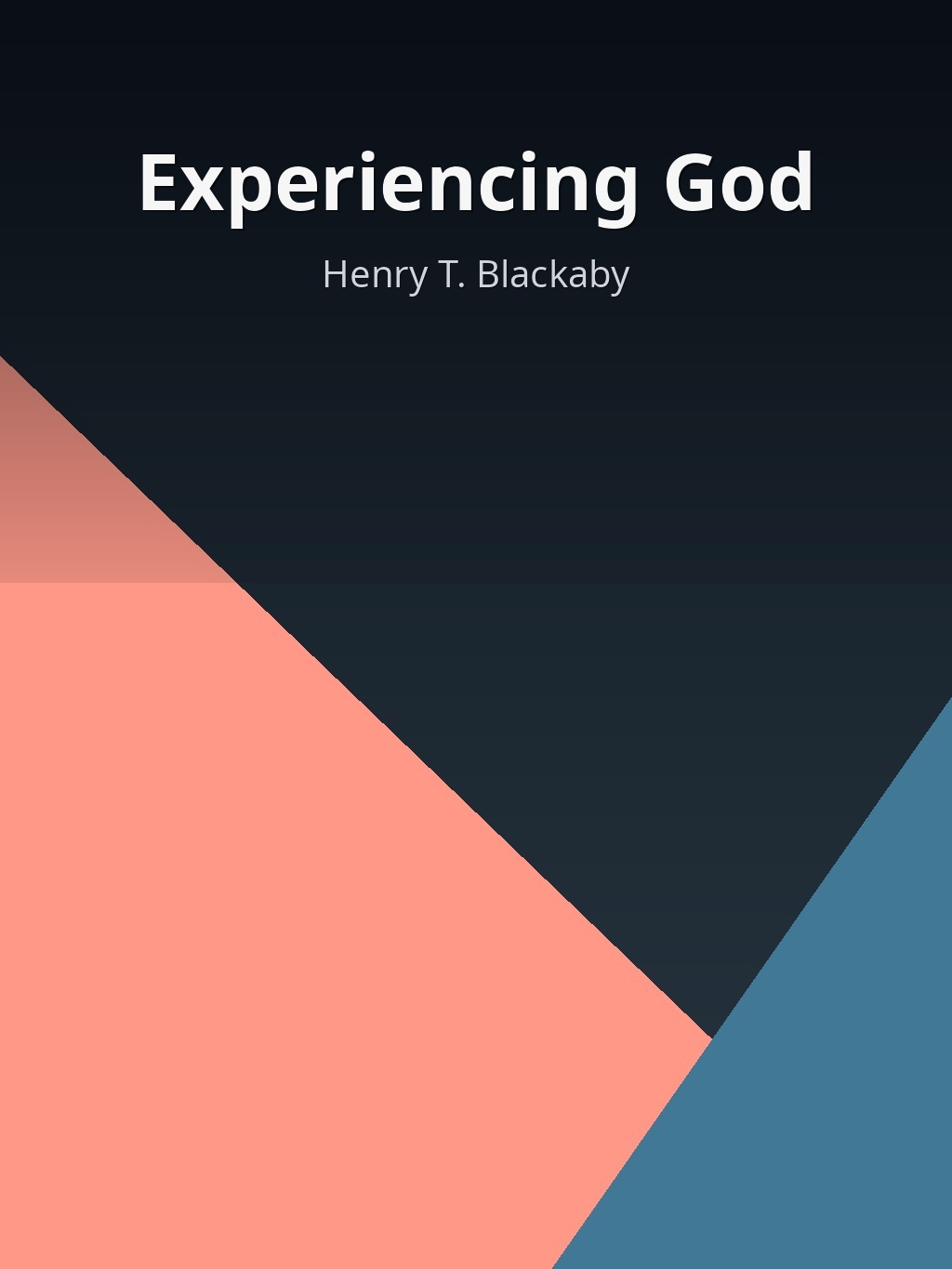 Experiencing God by Henry T. Blackaby book cover