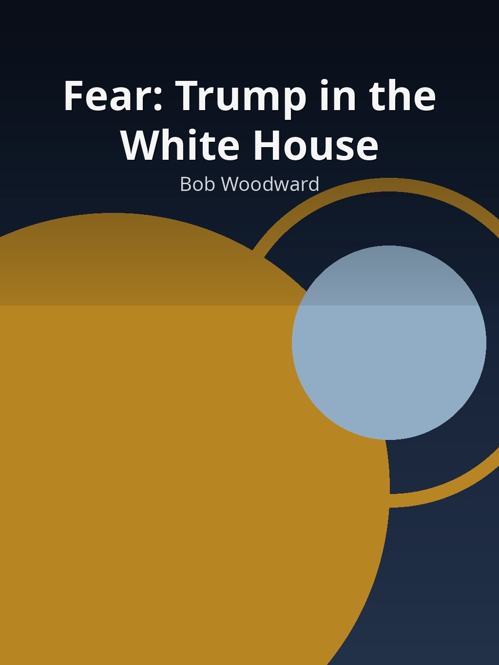 Fear: Trump in the White House by Bob Woodward book cover
