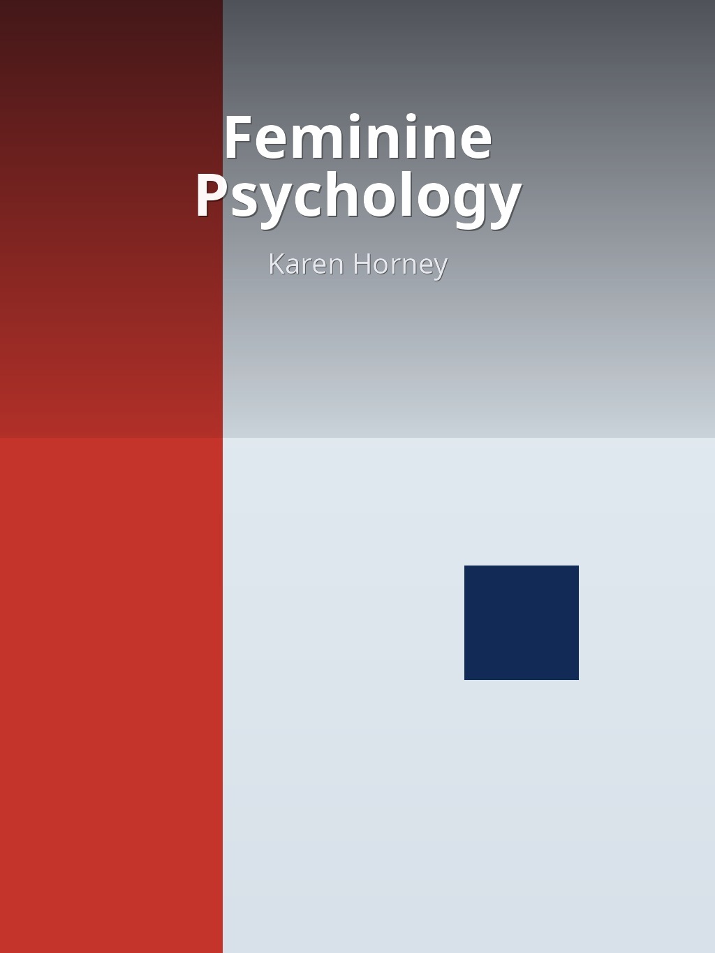 Feminine Psychology by Karen Horney book cover