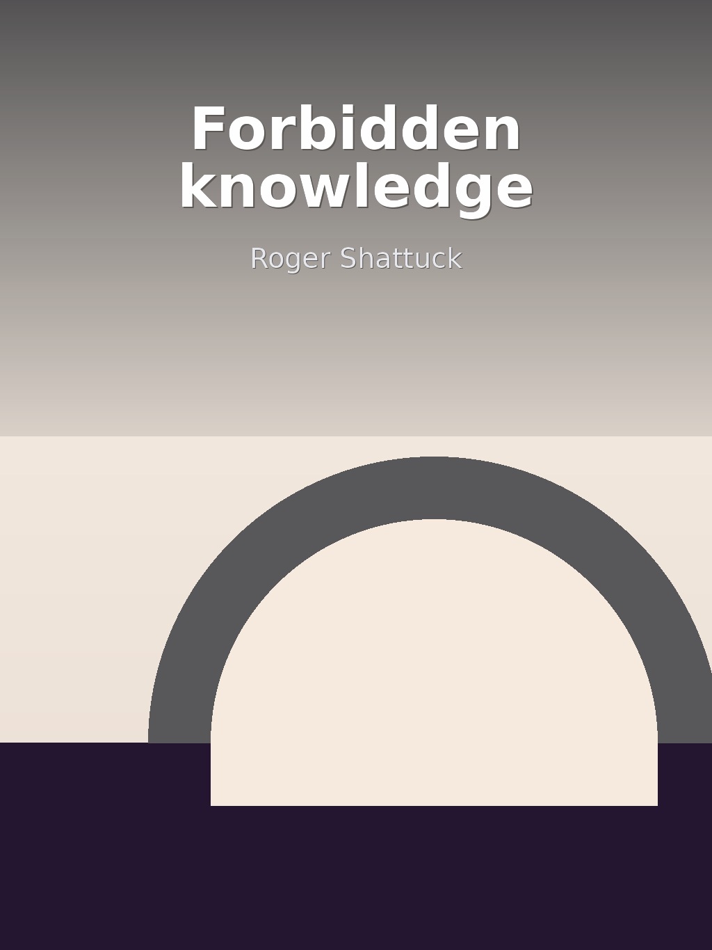 Forbidden knowledge by Roger Shattuck book cover