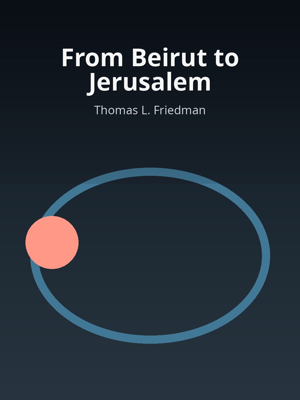 From Beirut to Jerusalem by Thomas L. Friedman book cover