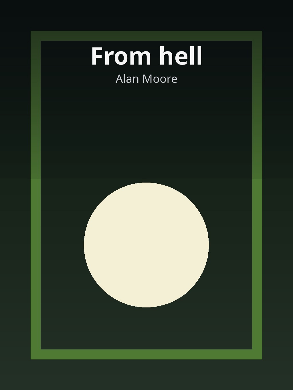 From hell by Alan Moore book cover