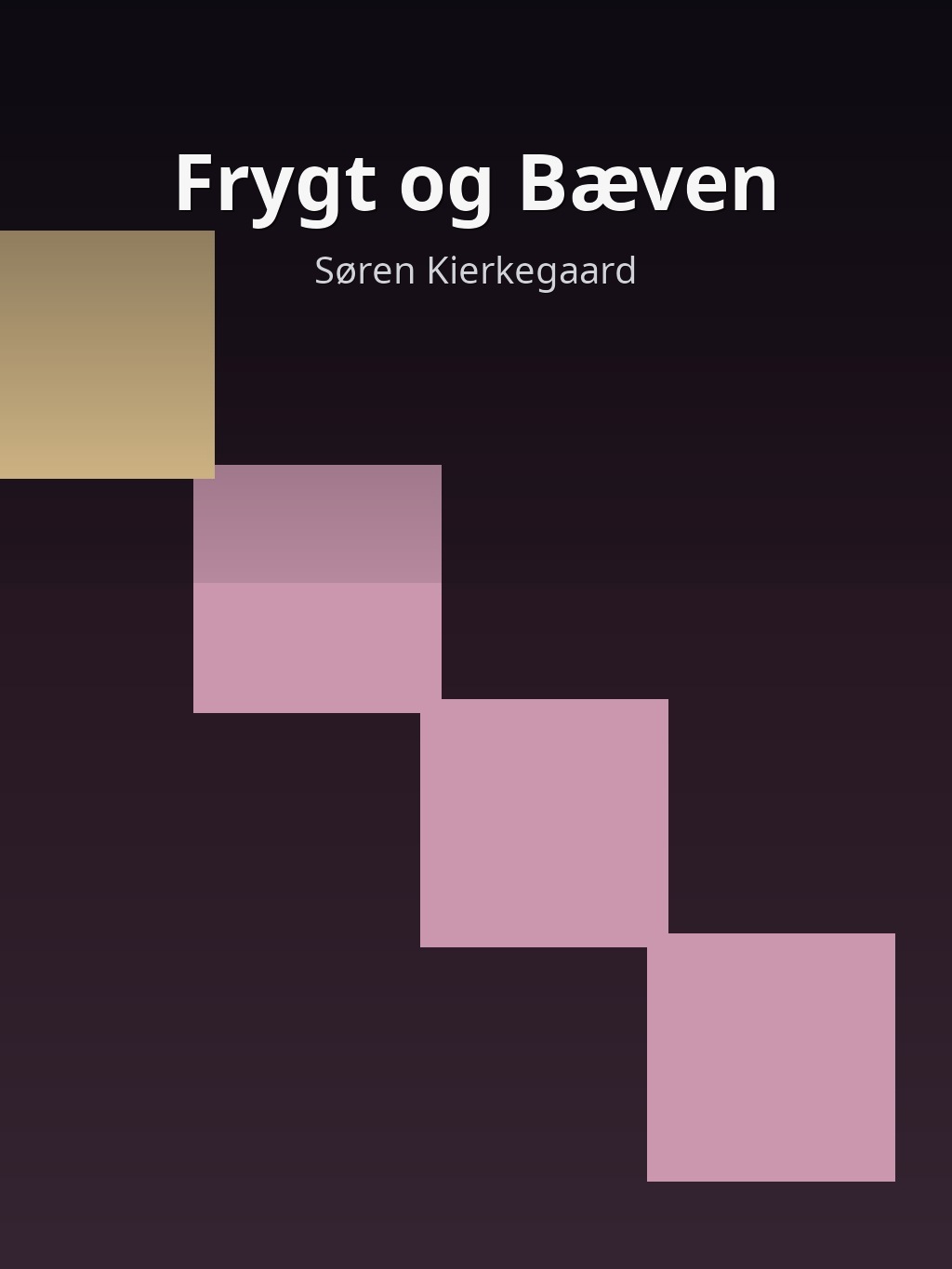 Frygt og Bæven by Søren Kierkegaard book cover
