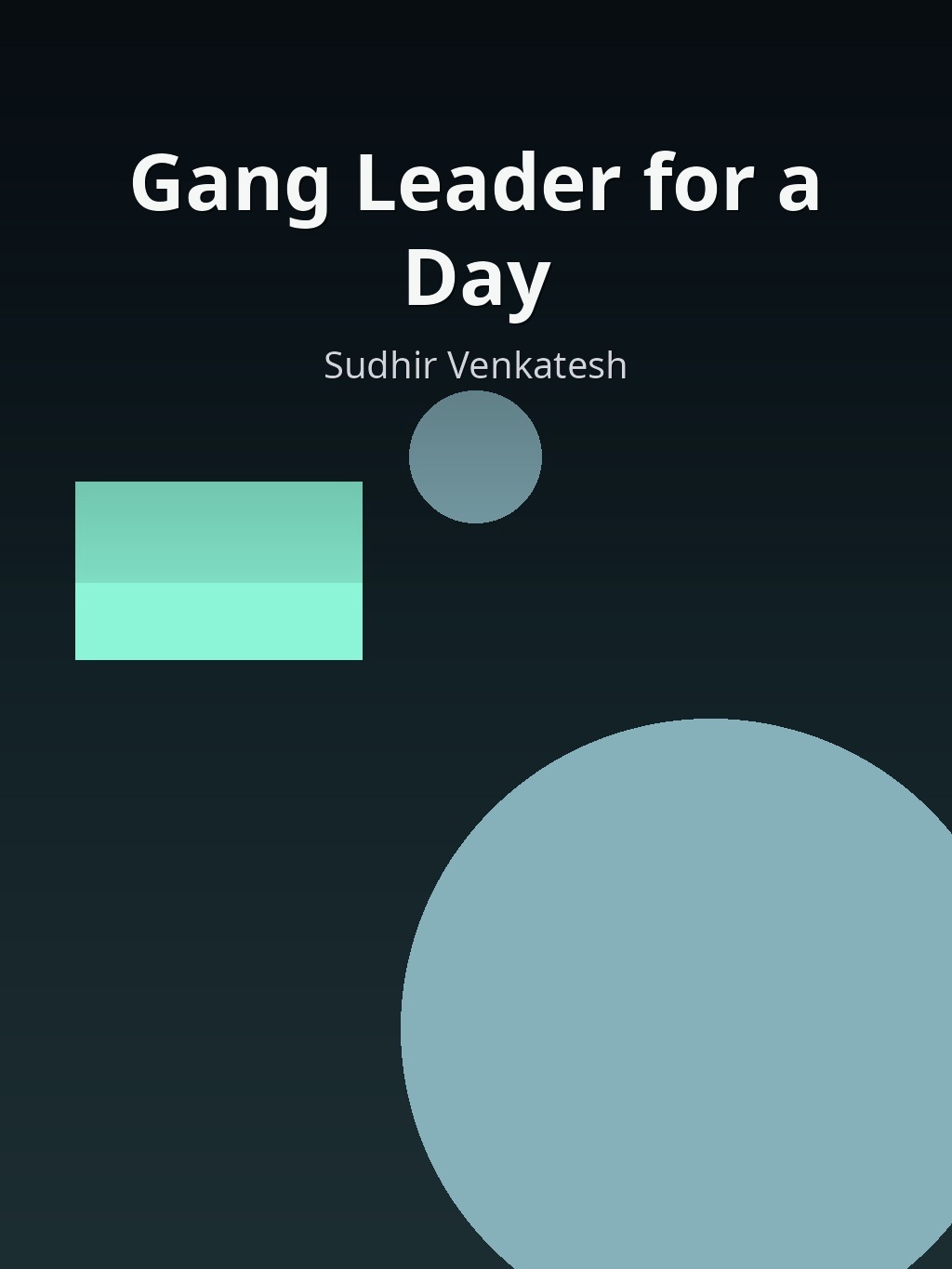 Gang Leader for a Day by Sudhir Venkatesh book cover