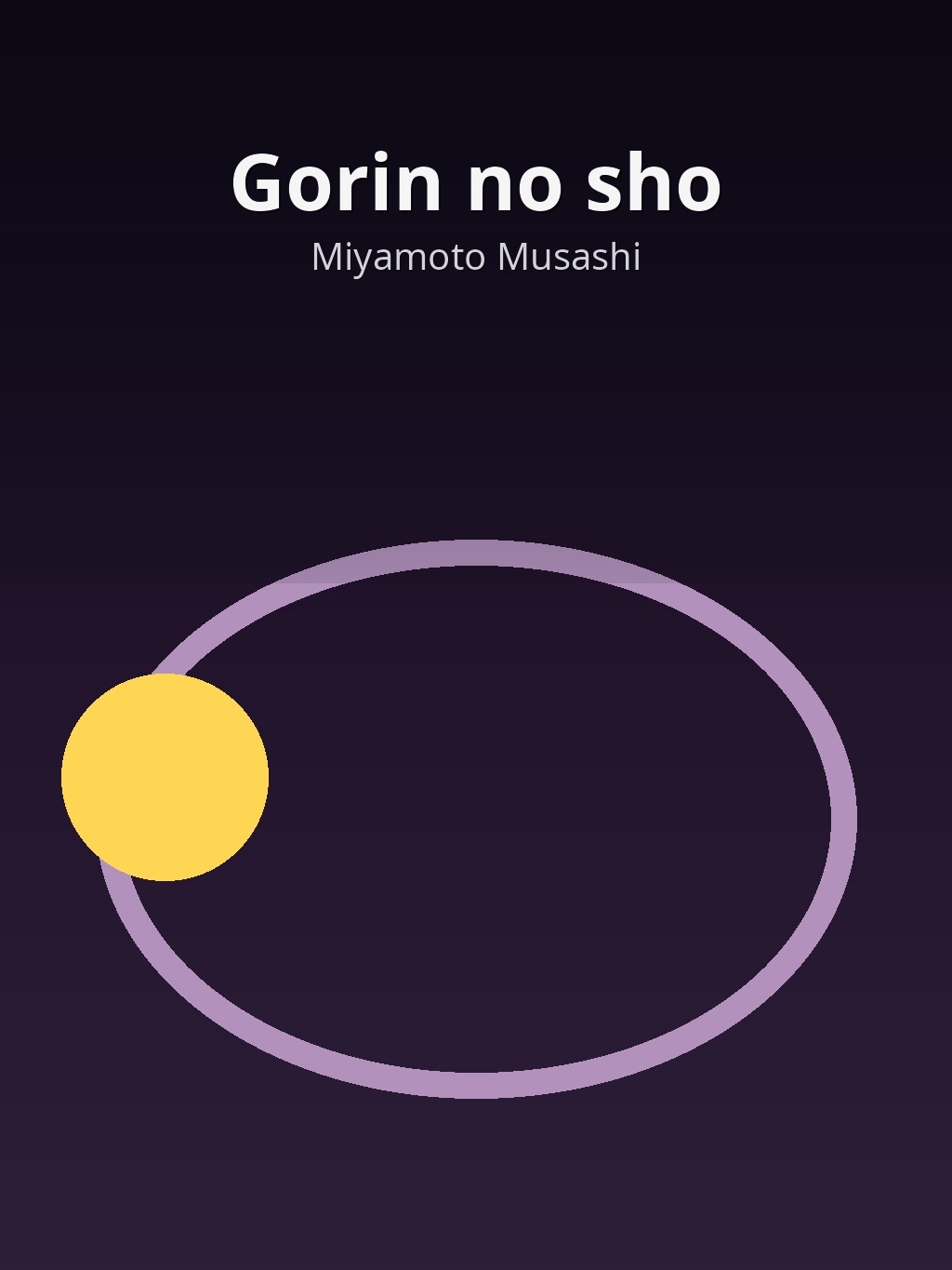 Gorin no sho by Miyamoto Musashi book cover