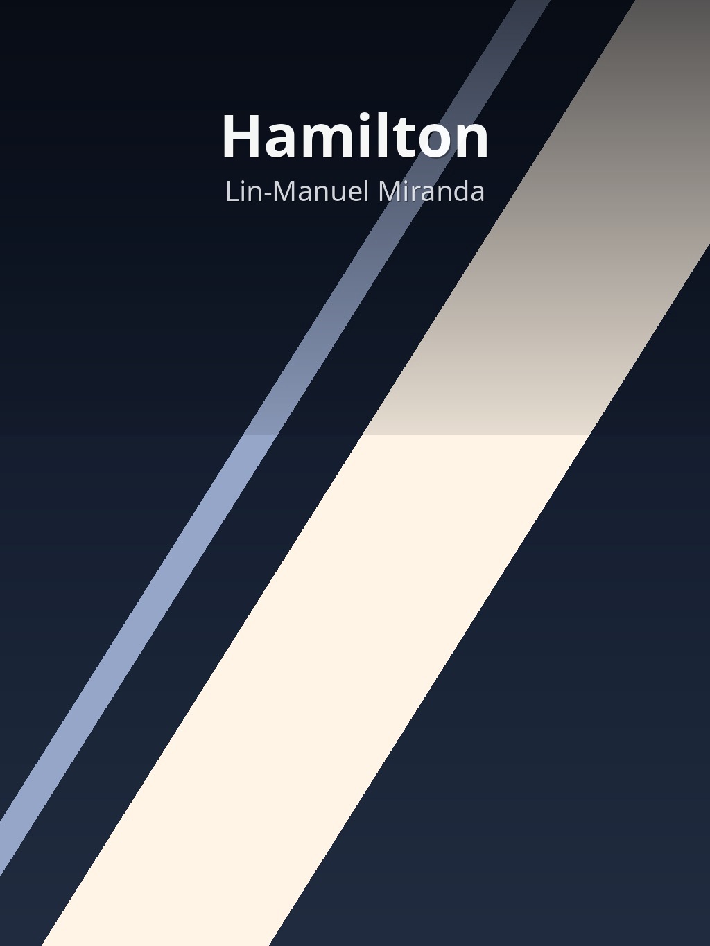 Hamilton by Lin-Manuel Miranda book cover
