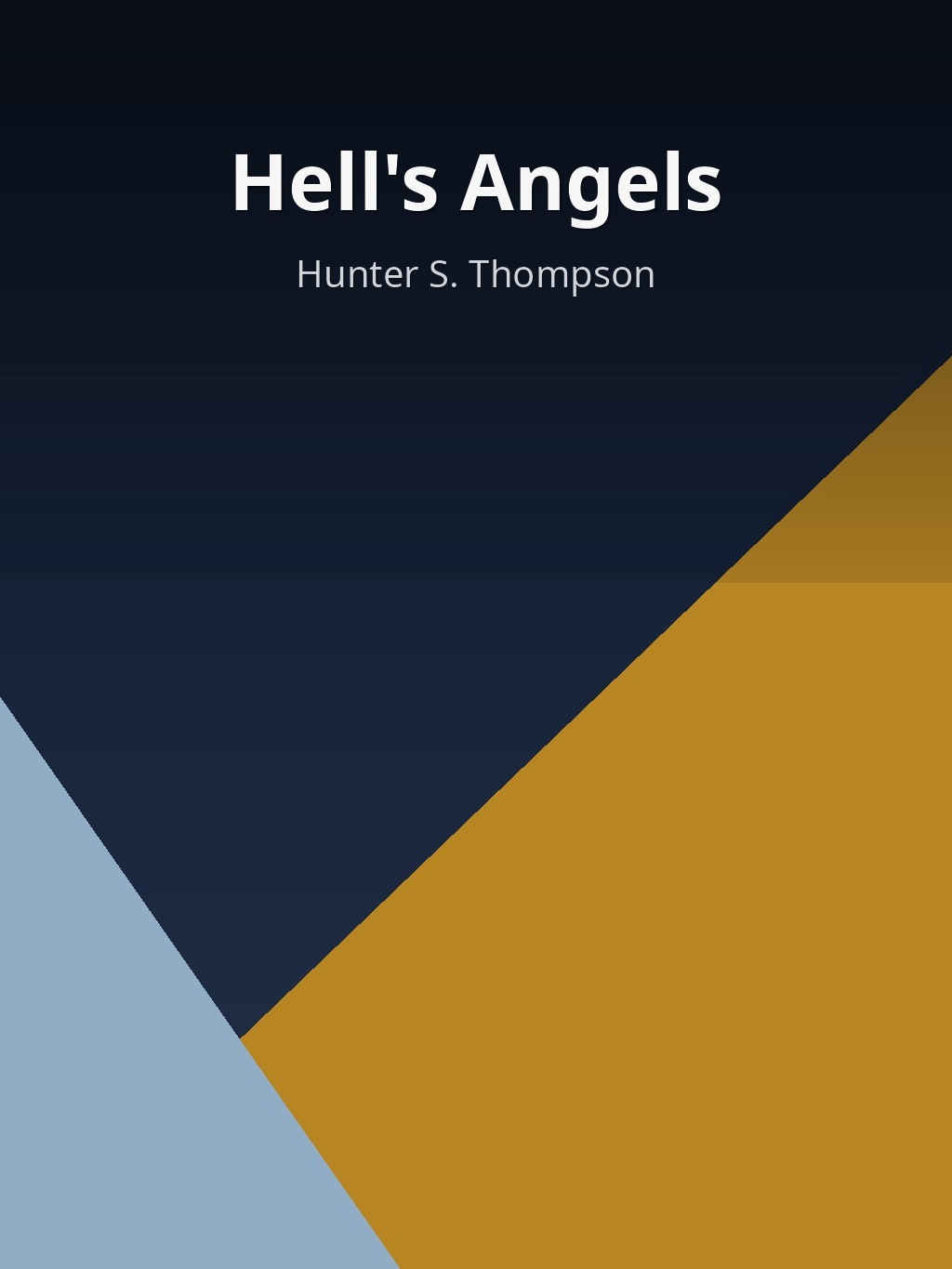 Hell's Angels by Hunter S. Thompson book cover