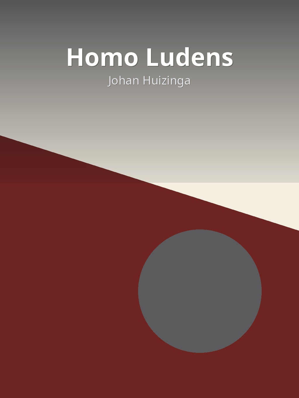 Homo Ludens by Johan Huizinga book cover
