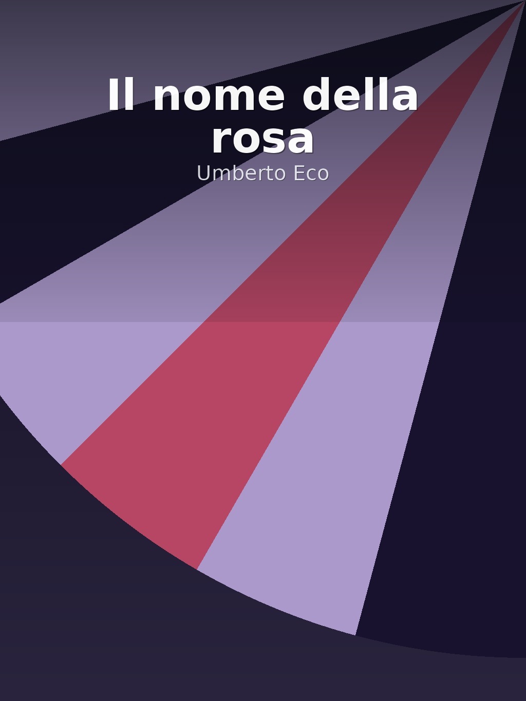 Il nome della rosa by Umberto Eco book cover