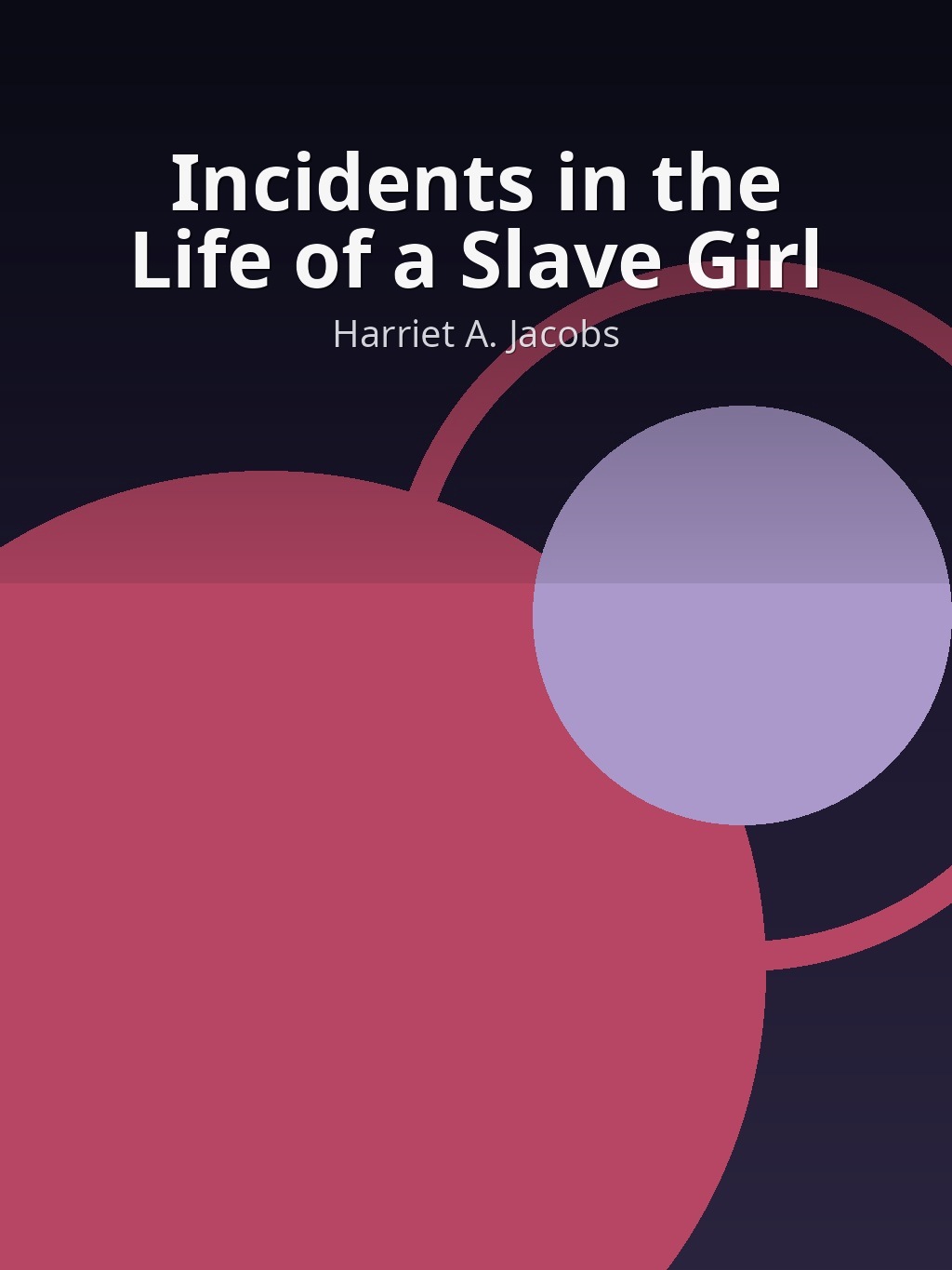 Incidents in the Life of a Slave Girl by Harriet A. Jacobs book cover