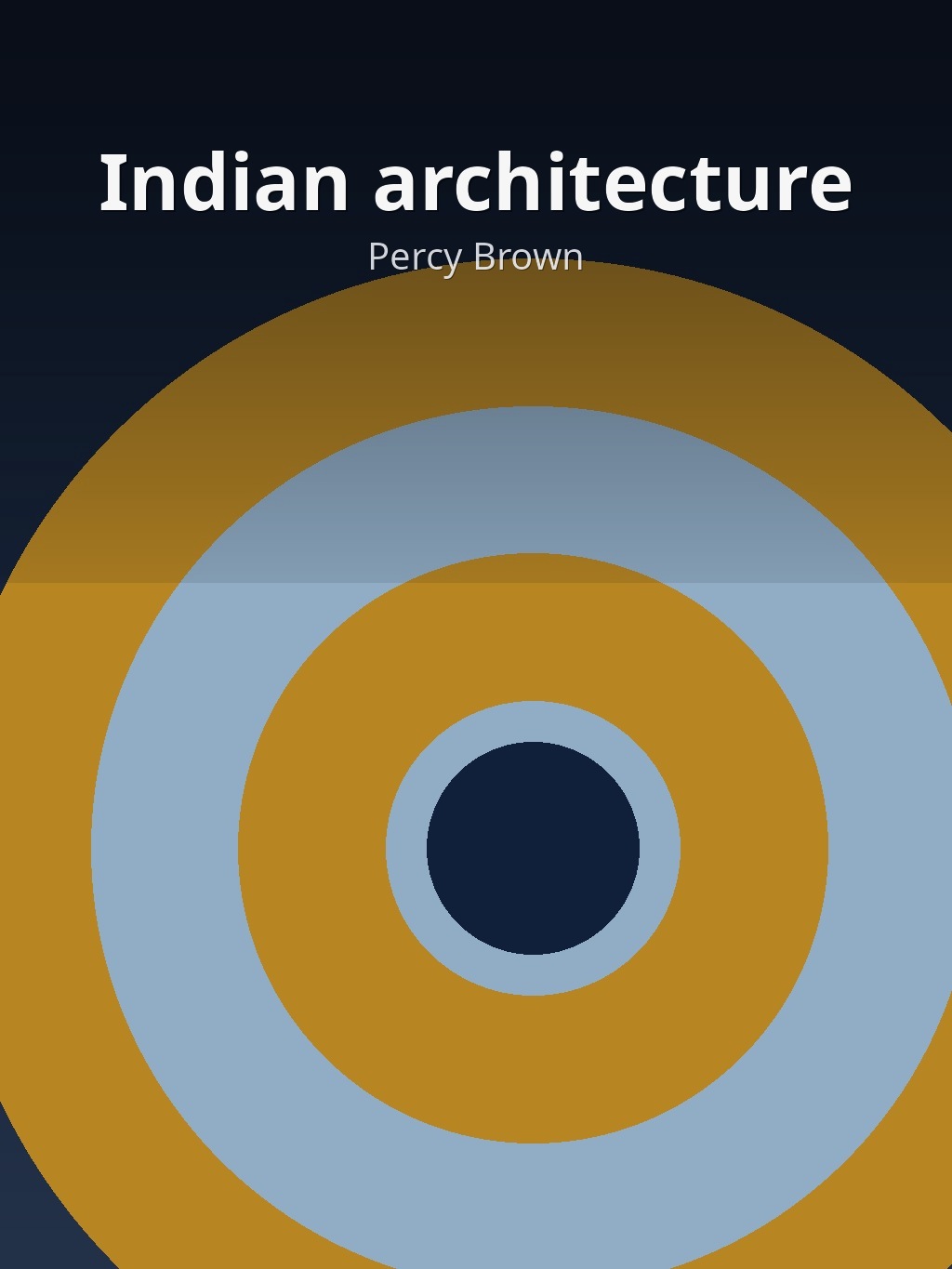 Indian architecture by Percy Brown book cover