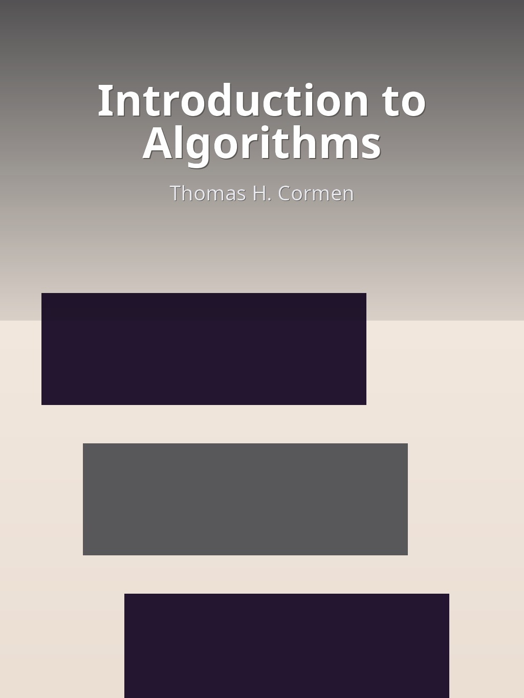 Introduction to Algorithms by Thomas H. Cormen book cover