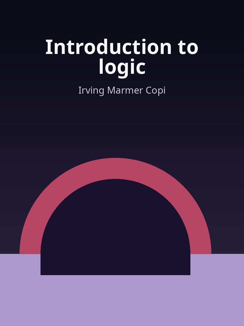 Introduction to logic by Irving Marmer Copi book cover