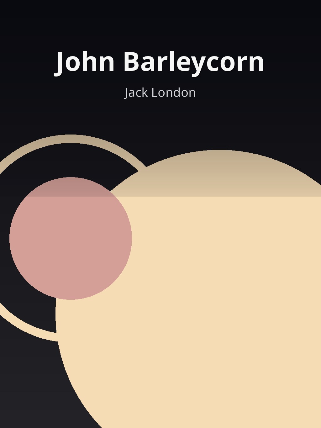 John Barleycorn by Jack London book cover