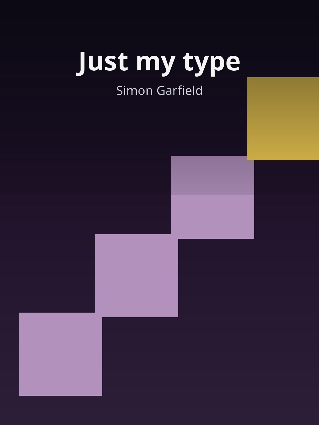 Just my type by Simon Garfield book cover