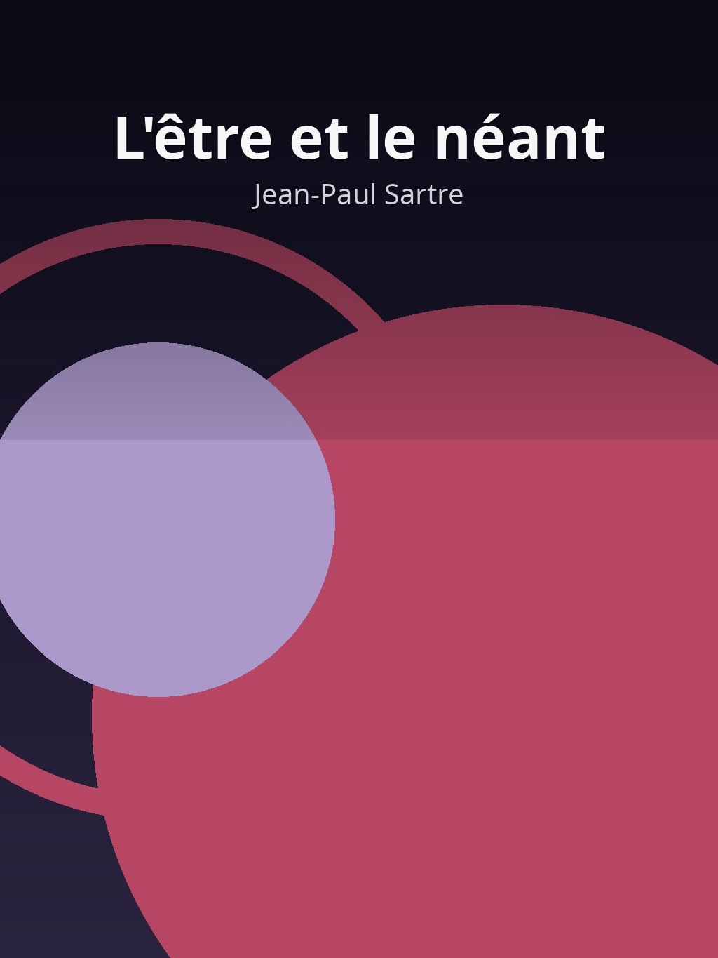 L'être et le néant by Jean-Paul Sartre book cover