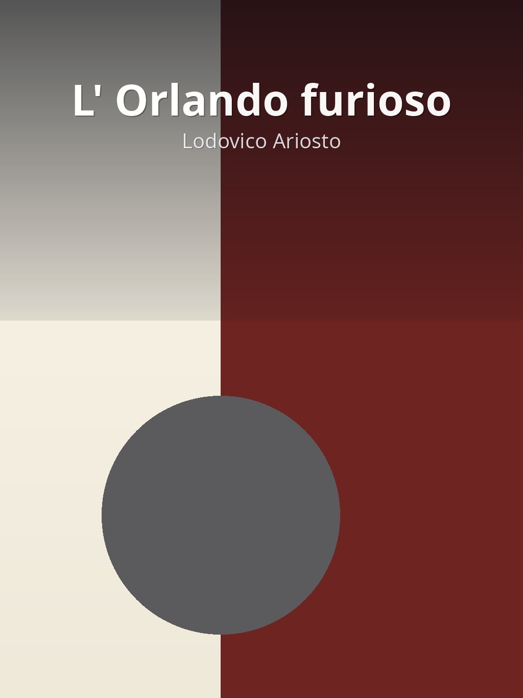 L' Orlando furioso by Lodovico Ariosto book cover